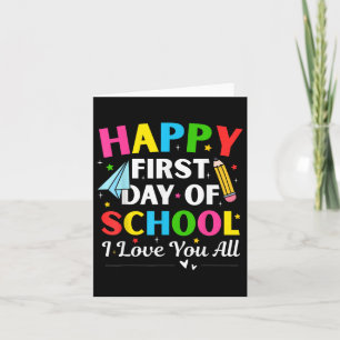 Happy First Day Of School Back To School Teacher S Card