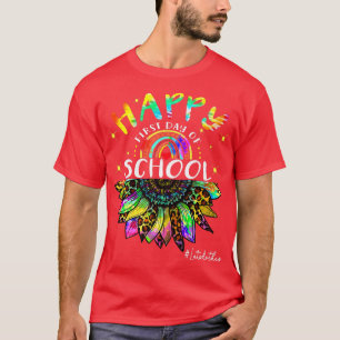 Happy First Day of School Back to School Tie Dye S T-Shirt
