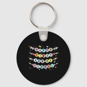 Happy First Day Of School Bracelet Back To School Key Ring