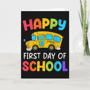 Happy First Day Of School Bus Driver Ck To School Card