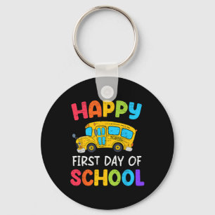 Happy First Day Of School Bus Driver Ck To School  Key Ring