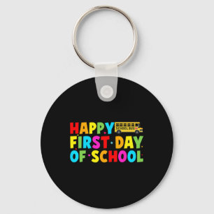 Happy First Day Of School Bus Driver Welcome Back  Key Ring