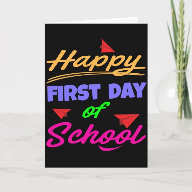 Happy First Day of School Card (Front)