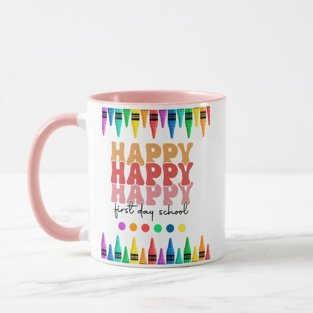 Happy First Day of School Coffee Mug (Left)