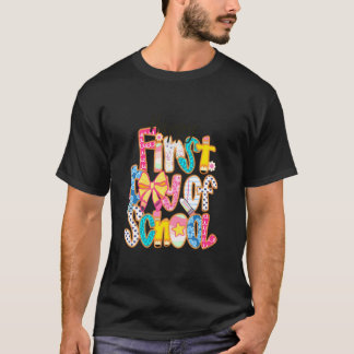 Happy First Day Of School Colourful Fun T-Shirt