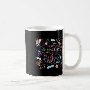 Happy First Day Of School Cute Preppy Back To Scho Coffee Mug