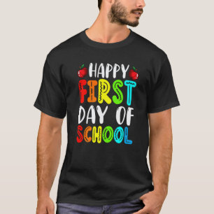 Happy First Day Of School Cute Students Teachers A T-Shirt