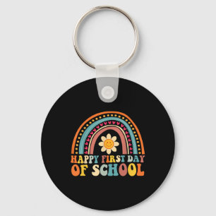 Happy First Day Of School For Teachers Kids Back T Key Ring