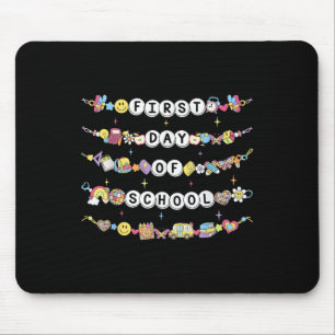 Happy First Day Of School Friendship Bracelets Tea Mouse Pad