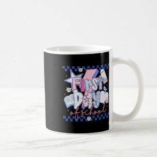 Happy First Day Of School Hello Teacher Kids Back Coffee Mug