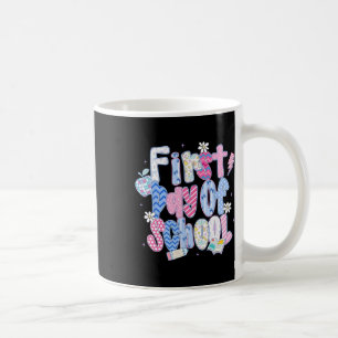Happy First Day Of School Hello Teacher Kids Back Coffee Mug