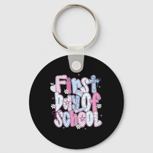 Happy First Day Of School Hello Teacher Kids Ck To Key Ring