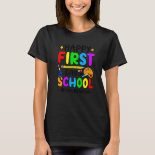 Happy First Day Of School Kindergarten Crew Teache T-Shirt