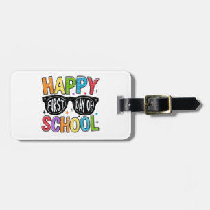 🌈📚 Happy First Day of School Luggage Tag