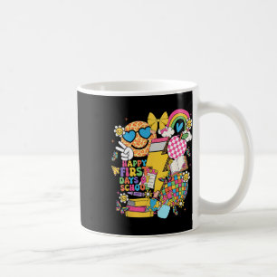 Happy First Day Of School Pencil Lightning Bolt Gr Coffee Mug