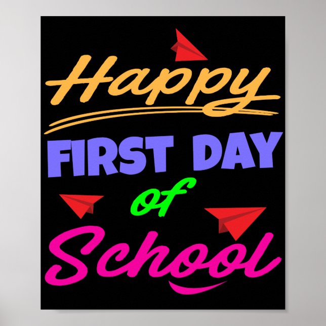 Happy First Day of School Poster (Front)