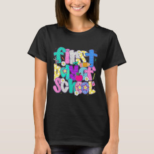 Happy First Day Of School Preppy Teacher Kids Back T-Shirt