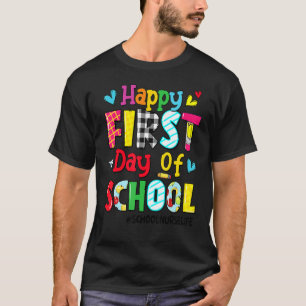 Happy First Day Of School School Nurse Life Back T T-Shirt
