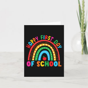 Happy First Day of School Teacher Back to School B Card