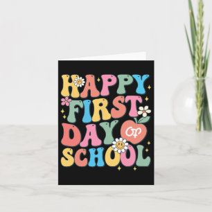 Happy First Day Of School Teacher Boys Girls Byck Card