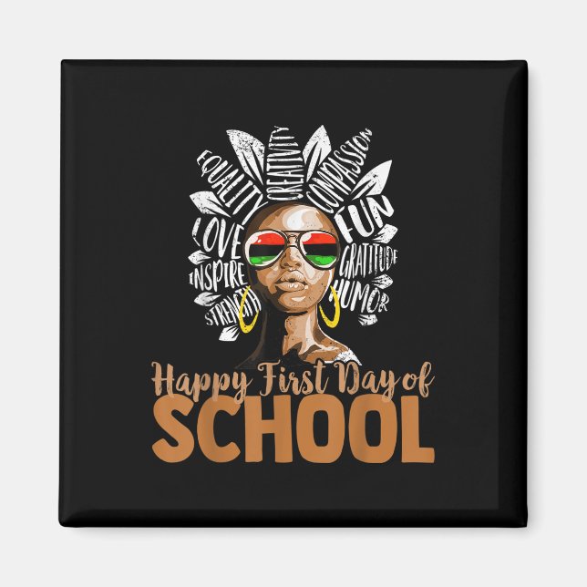 Happy First Day Of School Teacher  Magnet (Front)