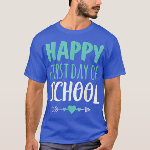 Happy First Day Of School TTeacher Student Arrow C T-Shirt