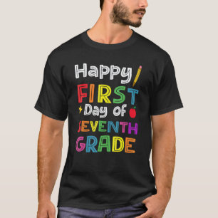 Happy First Day Of Seventh Grade Back To School Te T-Shirt
