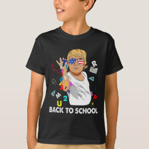 Happy First Day Teacher Trump Ck To School  T-Shirt