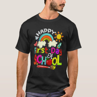 Happy First Day Welcome Back To School Students Te T-Shirt