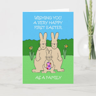 Happy First Easter as a Family Card