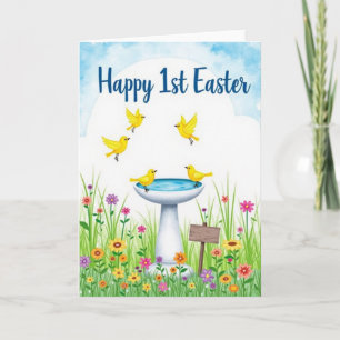 Happy First Easter Bird Card
