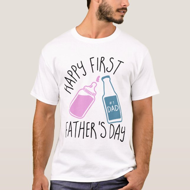 happy first father is day dad t-shirts (Front)
