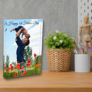 Happy First Father’s Day Custom  Photo Block