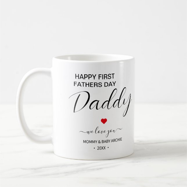 Happy First Father’s Day Mug  (Left)