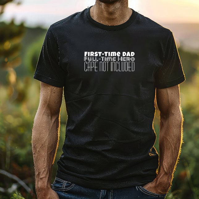 Happy First Father’s Day white letter humour T-Shirt (Creator Uploaded)