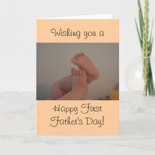Happy First Father's Day Baby Toes Card