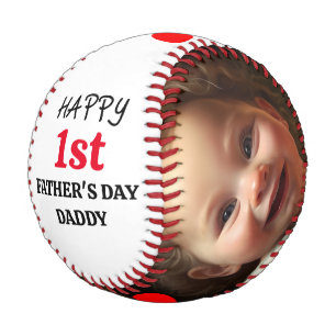 Happy First Father's Day Baseball