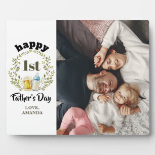 Happy first Father's Day Custom Photo Plaque