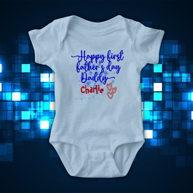 Happy First Father's Day Daddy | Baby Bodysuit (Creator Uploaded)