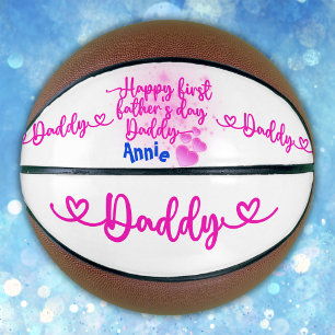 Happy First Father's Day Daddy Basketball