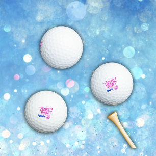 Happy First Father's Day Daddy Golf Balls