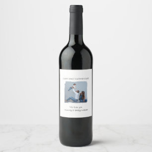 Happy First Father's Day - from Mommy and Baby    Wine Label