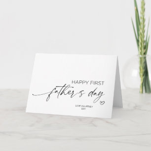 Happy First Fathers Day Gifts to Husband from Wife Card