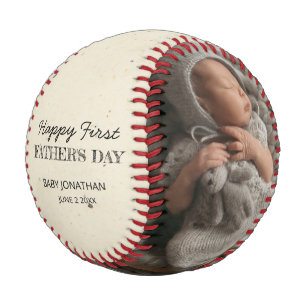 Happy First Father's Day Keepsake Collage Baseball