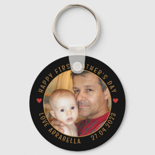 Happy First Father's Day Keepsake New Father Key Ring