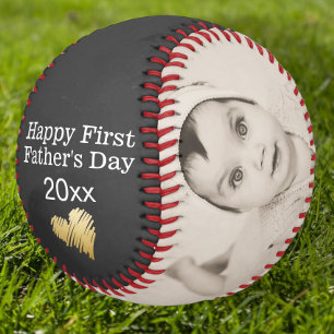 Happy First Fathers Day Personalised Custom Made Softball