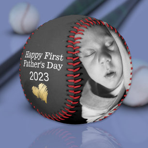 Happy First Fathers Day Personalised One of a Kind Baseball