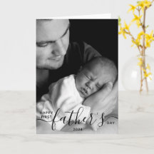 Happy First Father's Day Photo Dad Gift 