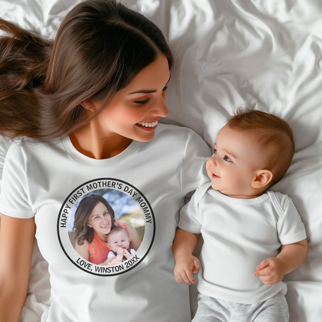 Happy First Mother’s Day Mummy Photo T-Shirt (Creator Uploaded)