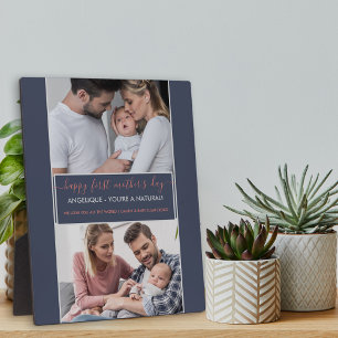 Happy First Mothers Day - 2 Photo Personalised Plaque